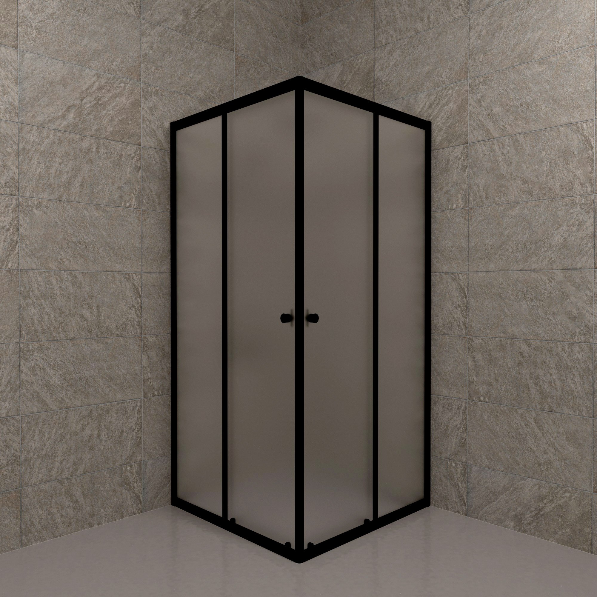 

Душевой уголок Triton Вента БВ Щ0000064631 90х90 см, профиль черный матовый, стекло матовое