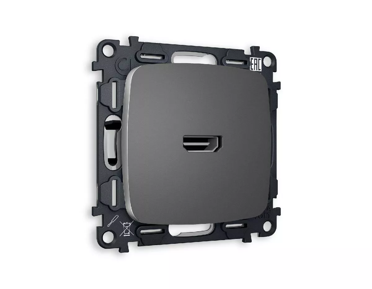

Комплект механизма розетки HDMI 2.0 40V/500mA 2.0GHz 5-18Gbit/s Ambrella Volt Omega MO664010