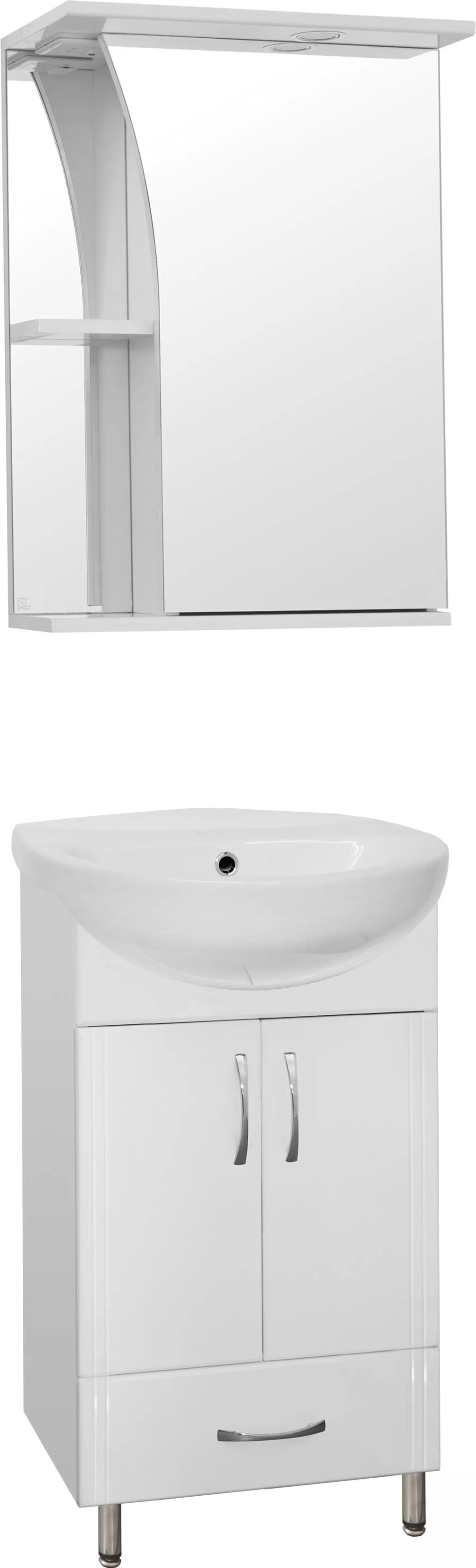 

Мебель для ванной Style Line Эко Стандарт №9/1Б 50 белая