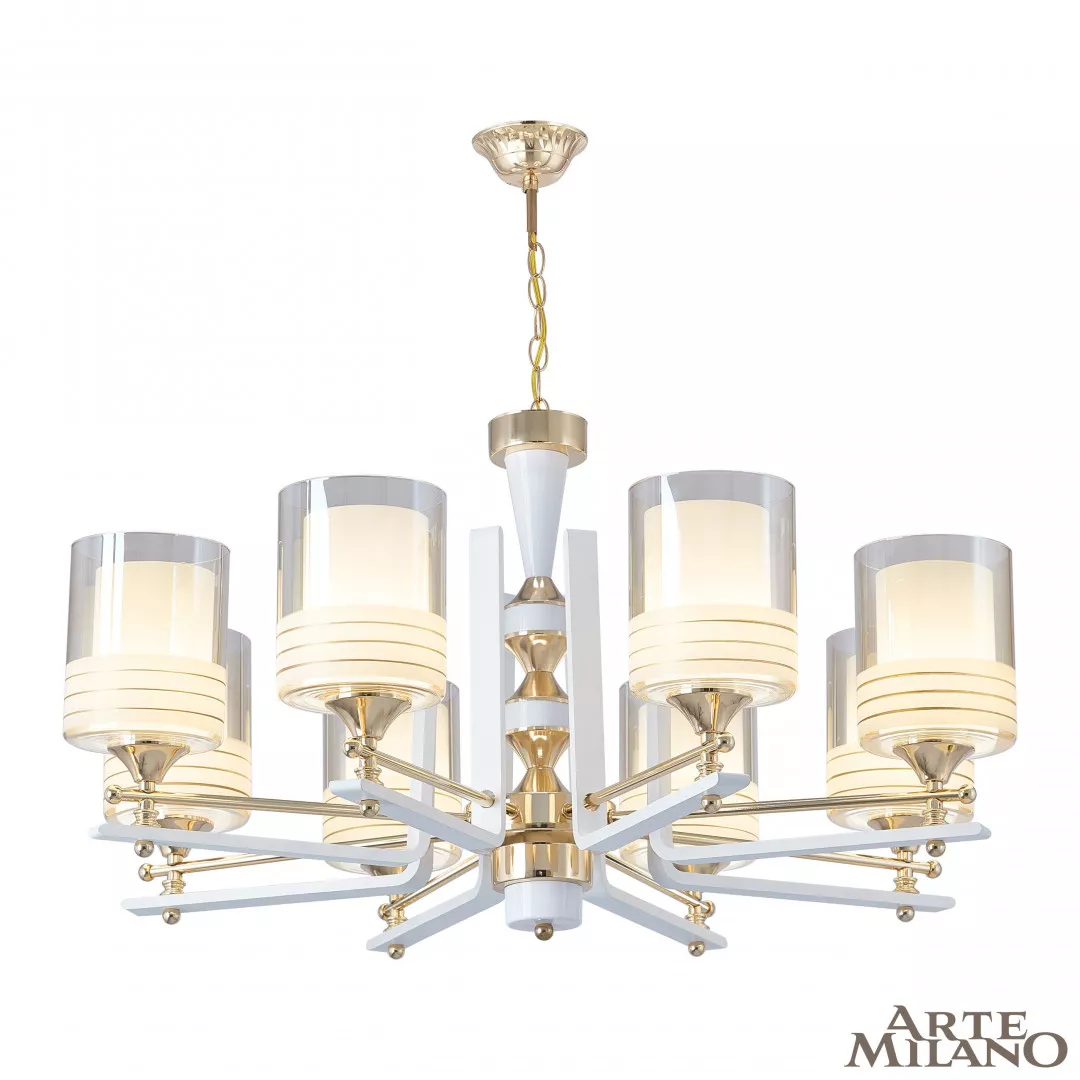 

Подвесная люстра Arte Milano Florentia-6087 306087/8 Wh/Gd
