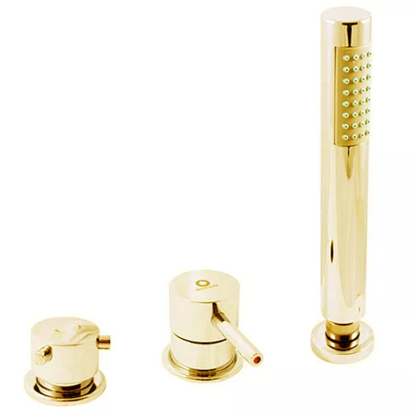 

SE975.5PZ SEINA смеситель каскадный на 3 отверстия залив воды через слив-перелив, ЦВЕТ ЗОЛОТО