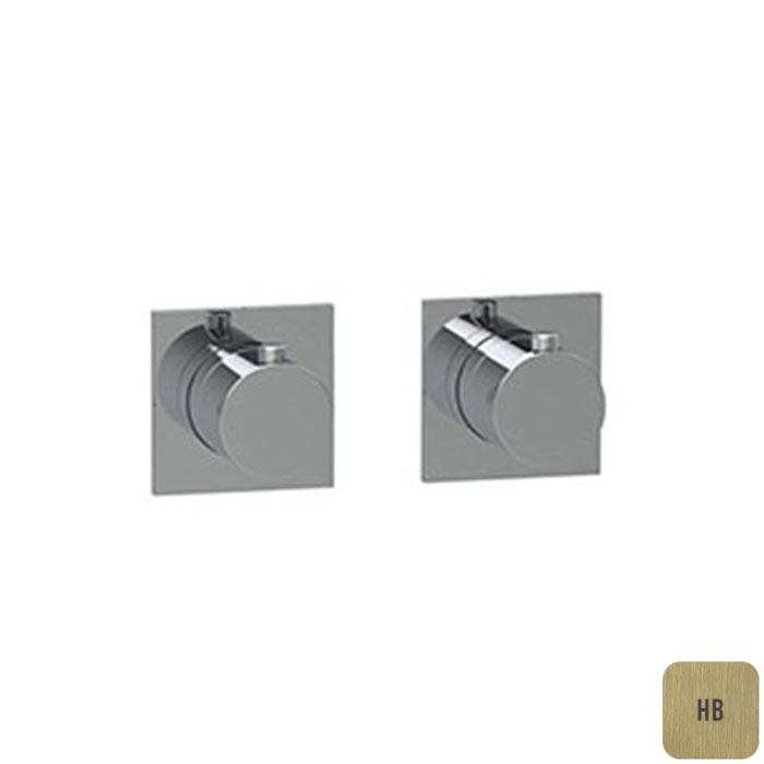 ALMAR Modular Внешняя часть термостата на 2 3 потреб универсальн располож квадратн отражателилатуньцвет PVD латунь браширован 32627₽