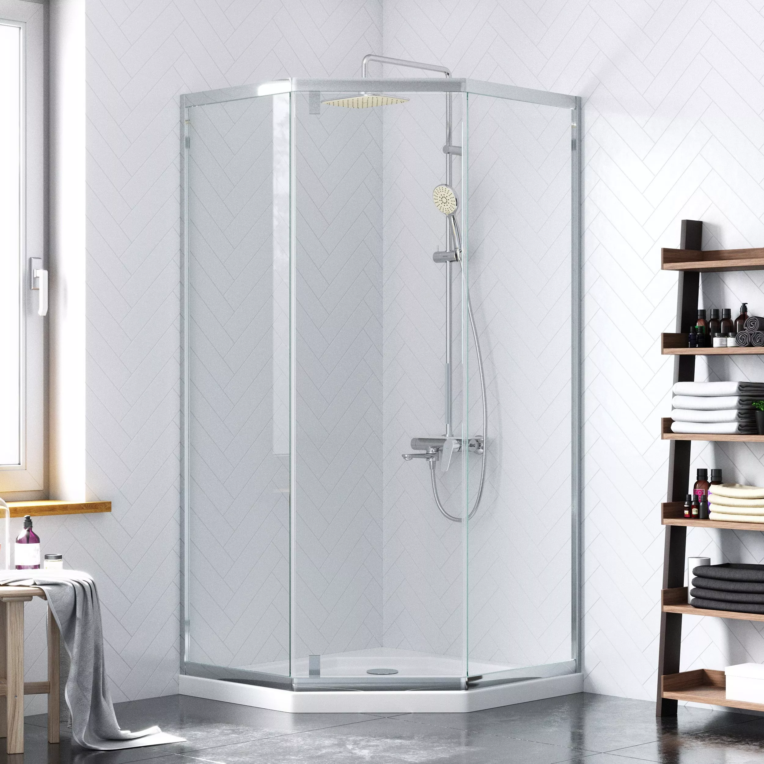 

Душевой уголок Damixa Skyline DX35WG-405-090MT