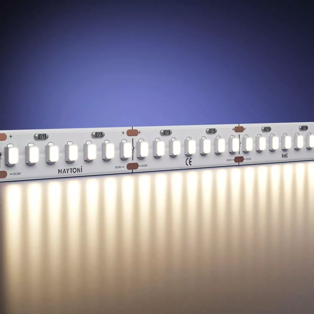 

Светодиодная лента Maytoni 11W/m 252LED/m 2835SMD теплый белый 5M 201049