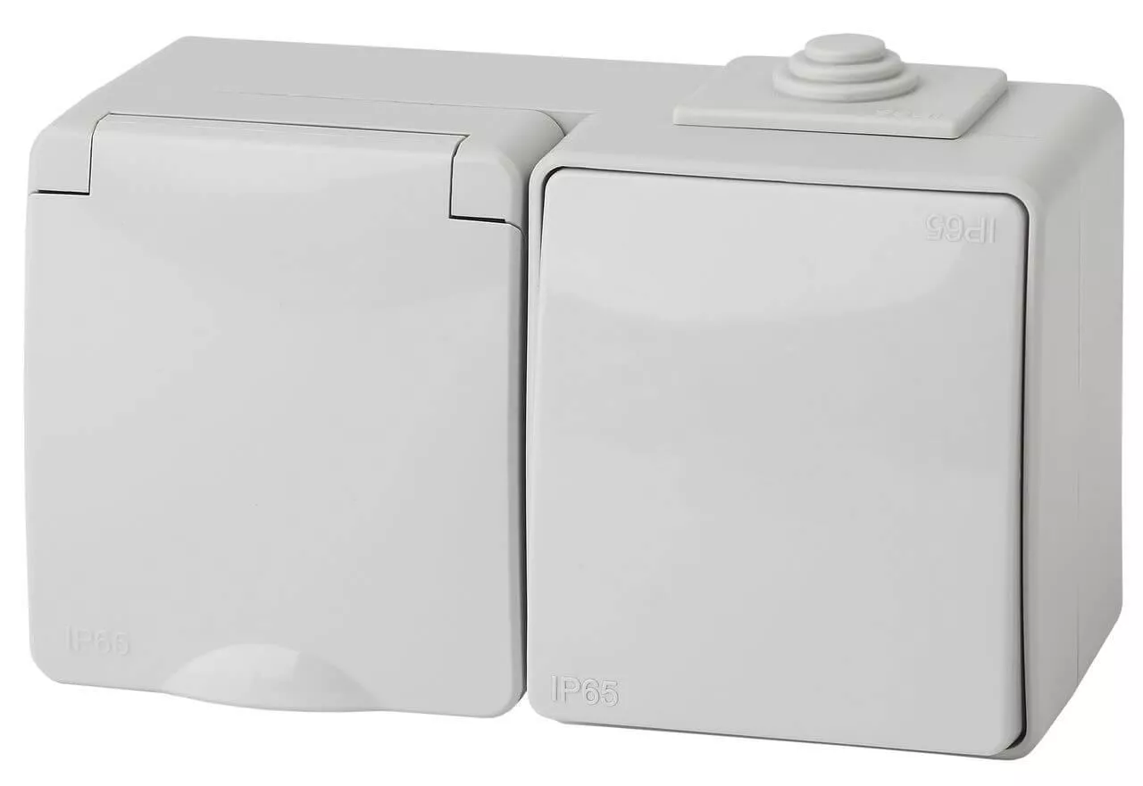 

Блок розетка-выключатель ЭРА Эксперт IP65 16A 250V 11-7601-03 Б0035993
