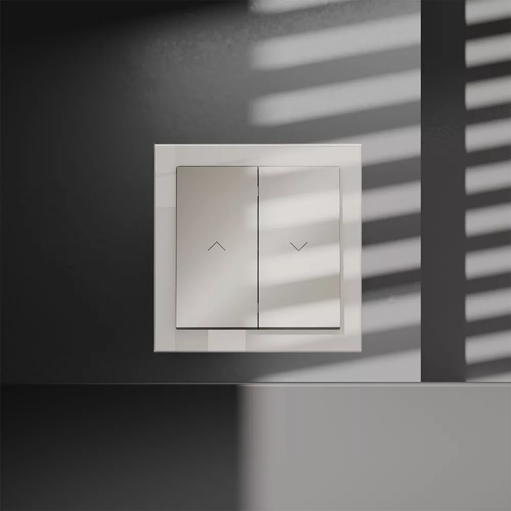 

Выключатель встраиваемый Voltum S70 для жалюзи 10А, (кашемир) VLS020703