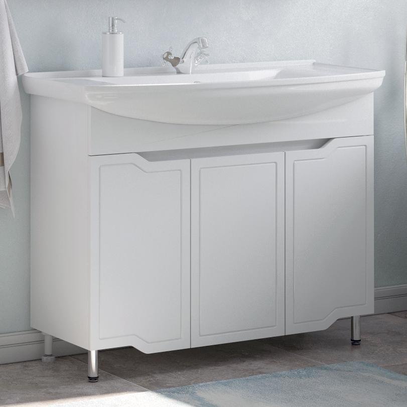 

Тумба под раковину без столешницы Corozo Мирра 105 белая