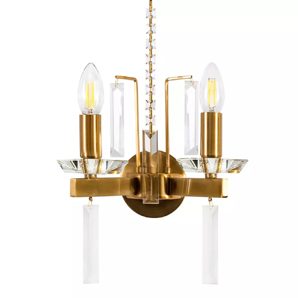 

Бра Crystal Lux Marron AP2 Brass