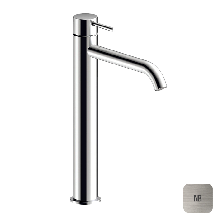 ALMAR Washbasin Смеситель для раковины однорычажный высота HIGH h 305 мм излив 188 мм латунь поворотный аэратор Nickel Brushed 74820₽