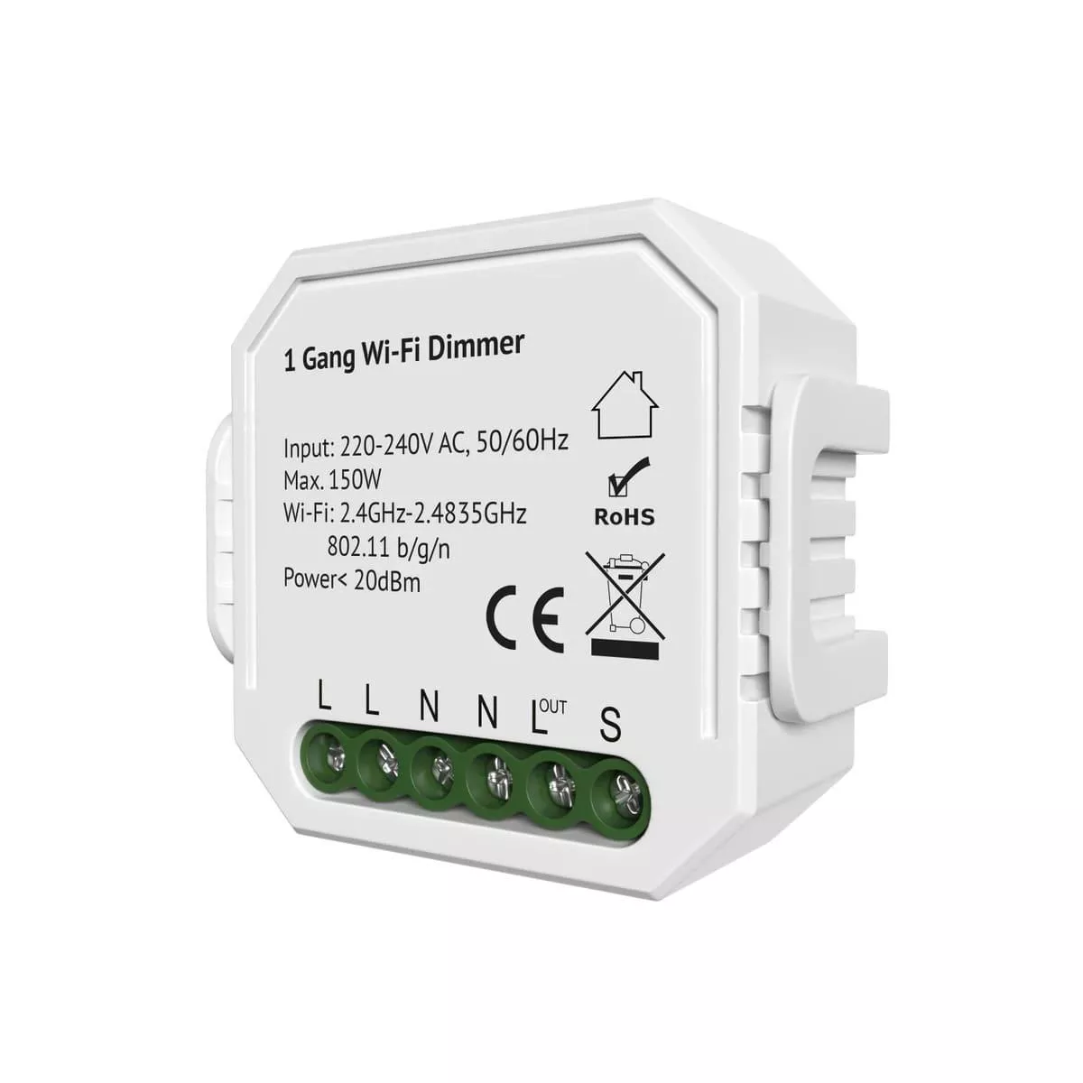 

Wi-Fi реле-диммер одноканальное Denkirs 1x150Вт RL1003-DM/1