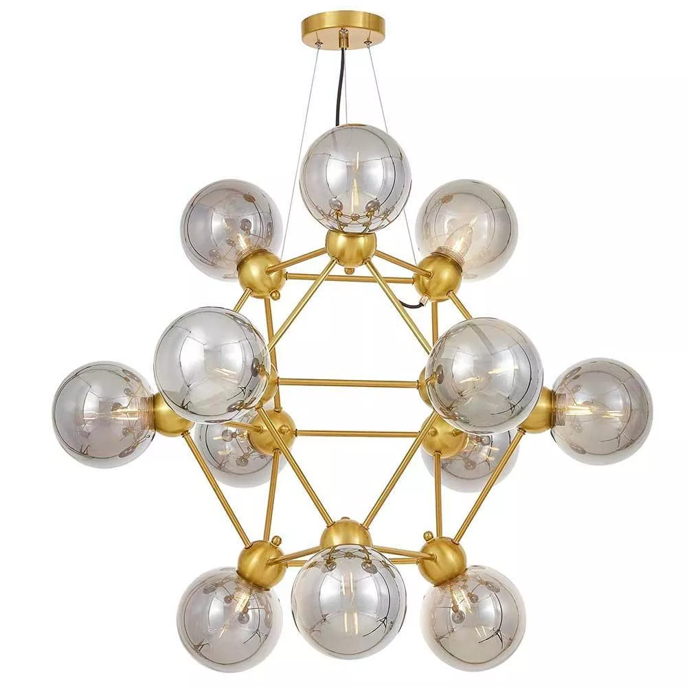 

Подвесная люстра Lumina Deco Zodiak LDP 160N-12 MD+GY
