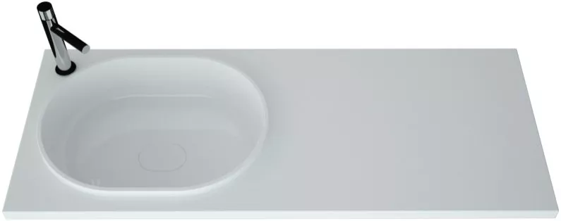 Раковина над стиральной машиной Andrea Bruks L, цвет белый