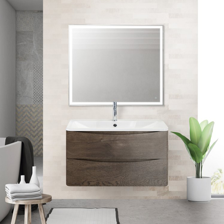 

Мебель для ванной комнаты BelBagno Acqua 80 подвесная, robere nature grigio