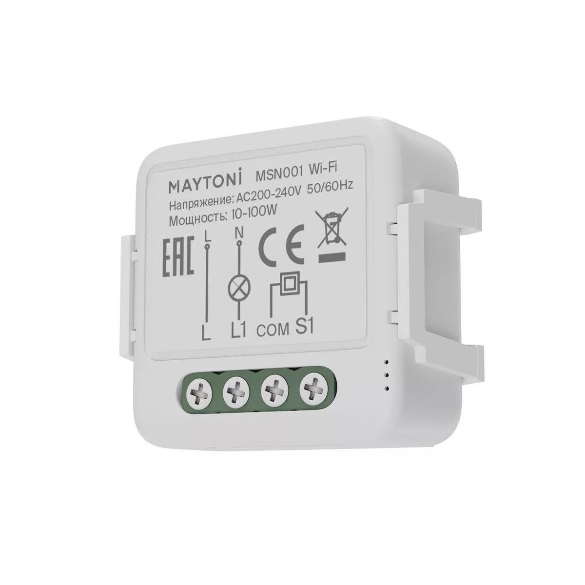   Santehnika Room Wi-Fi выключатель двухканальный (без нуля) Maytoni Technical Smart home MSN001