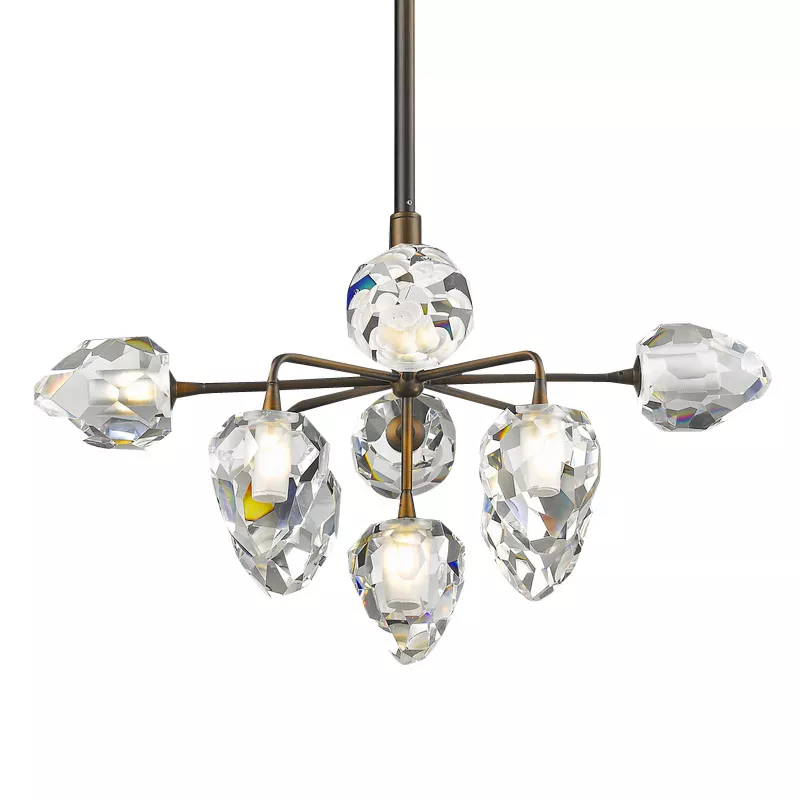 

Подвесная люстра Delight Collection On the Rocks P68038L-9 gold