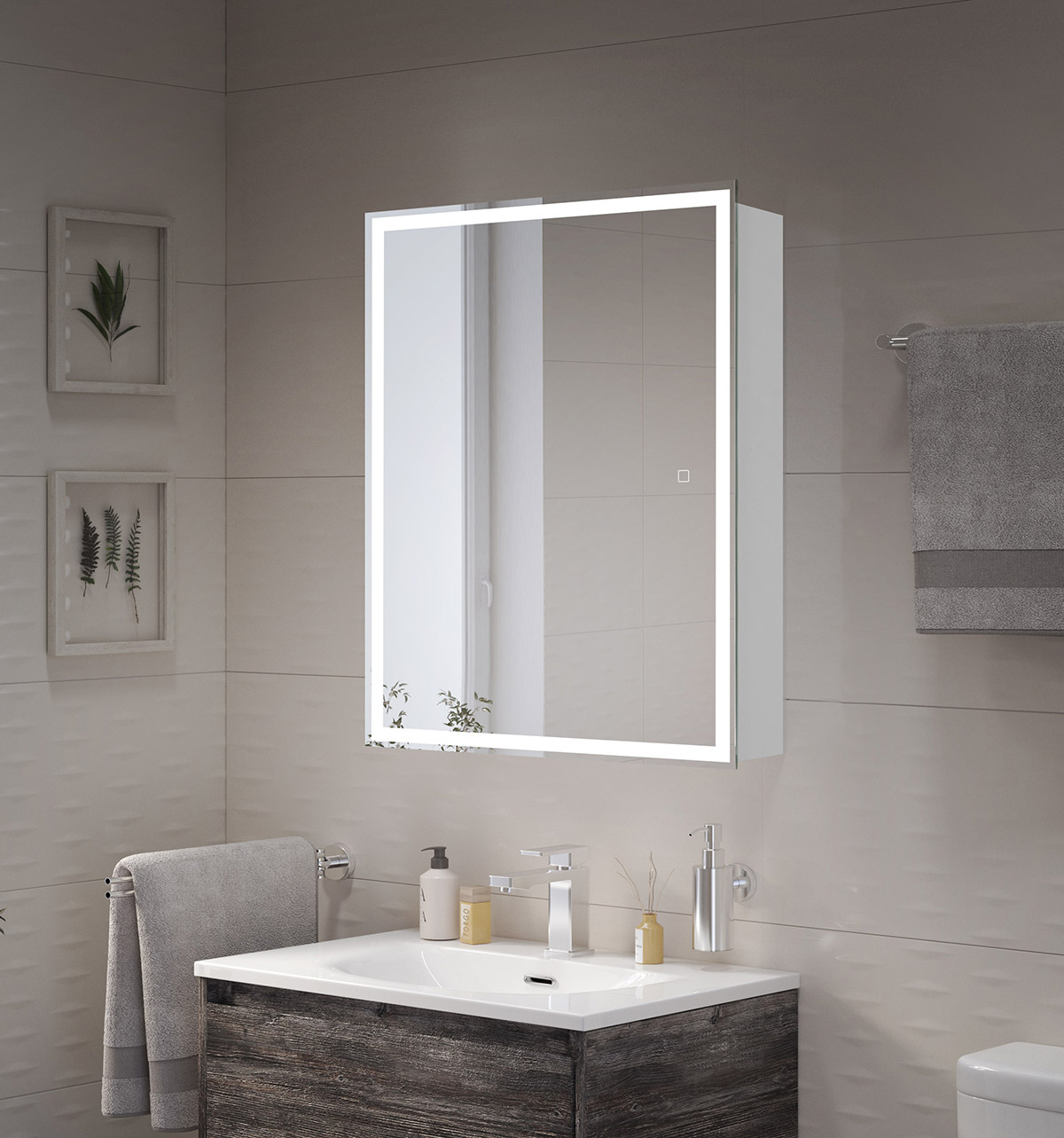 

Зеркало-шкаф BelBagno 60x80 с подсветкой