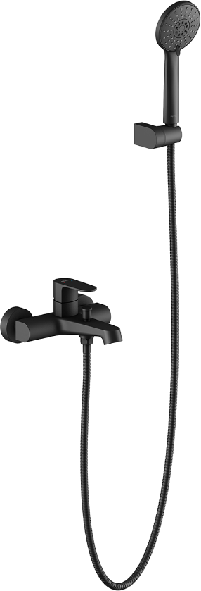 

Смеситель для ванны с душем AQUATEK Оберон AQ1249MB матовый черный