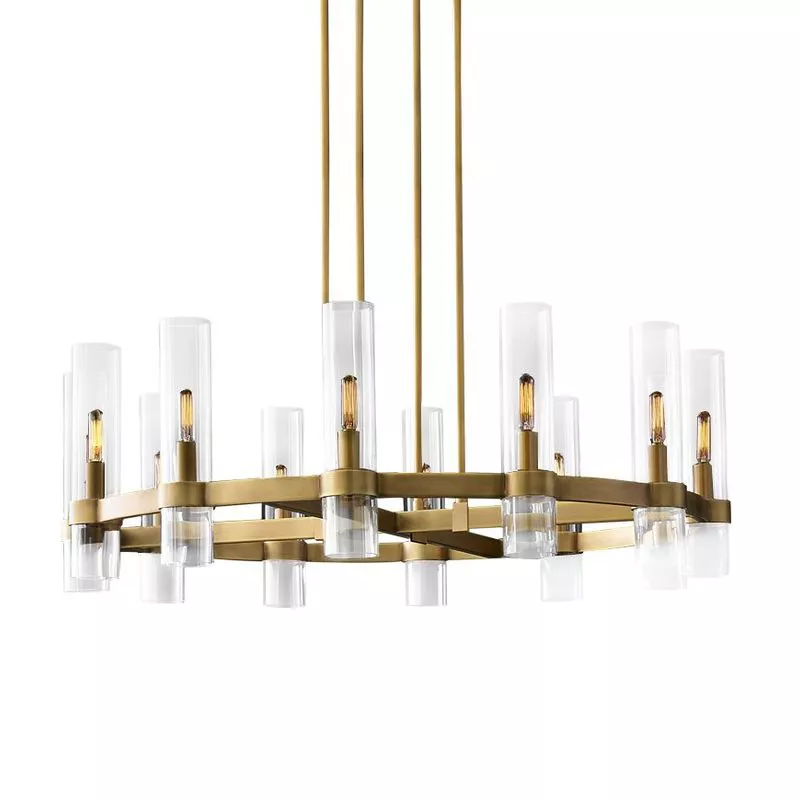 

Подвесная люстра Delight Collection Ravelle MT8888-8H antique brass