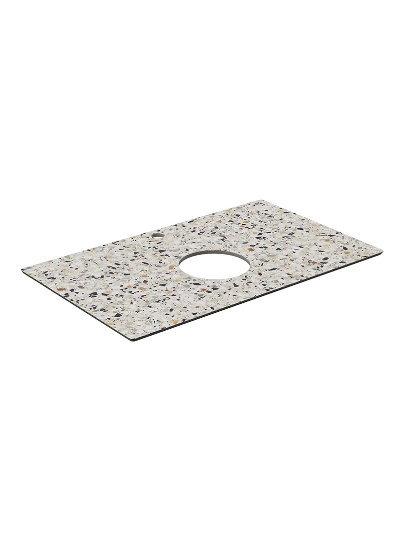 

Столешница в ванную под раковину KERAMA MARAZZI Plaza Modern Бричиола 80 для накладных раковин, белая натуральная