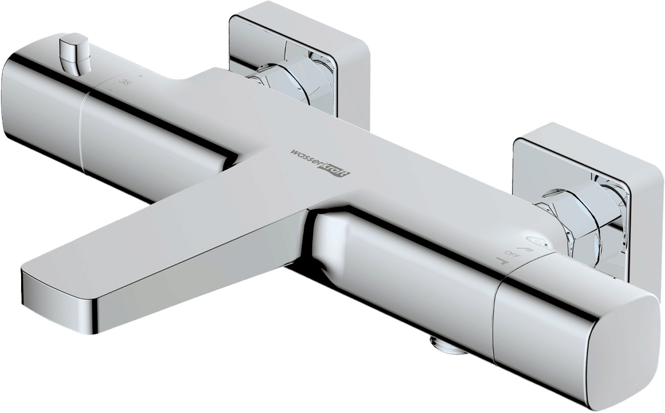 Термостатический смеситель Wasserkraft Naab 8611 Thermo для ванны с душем - фото 1