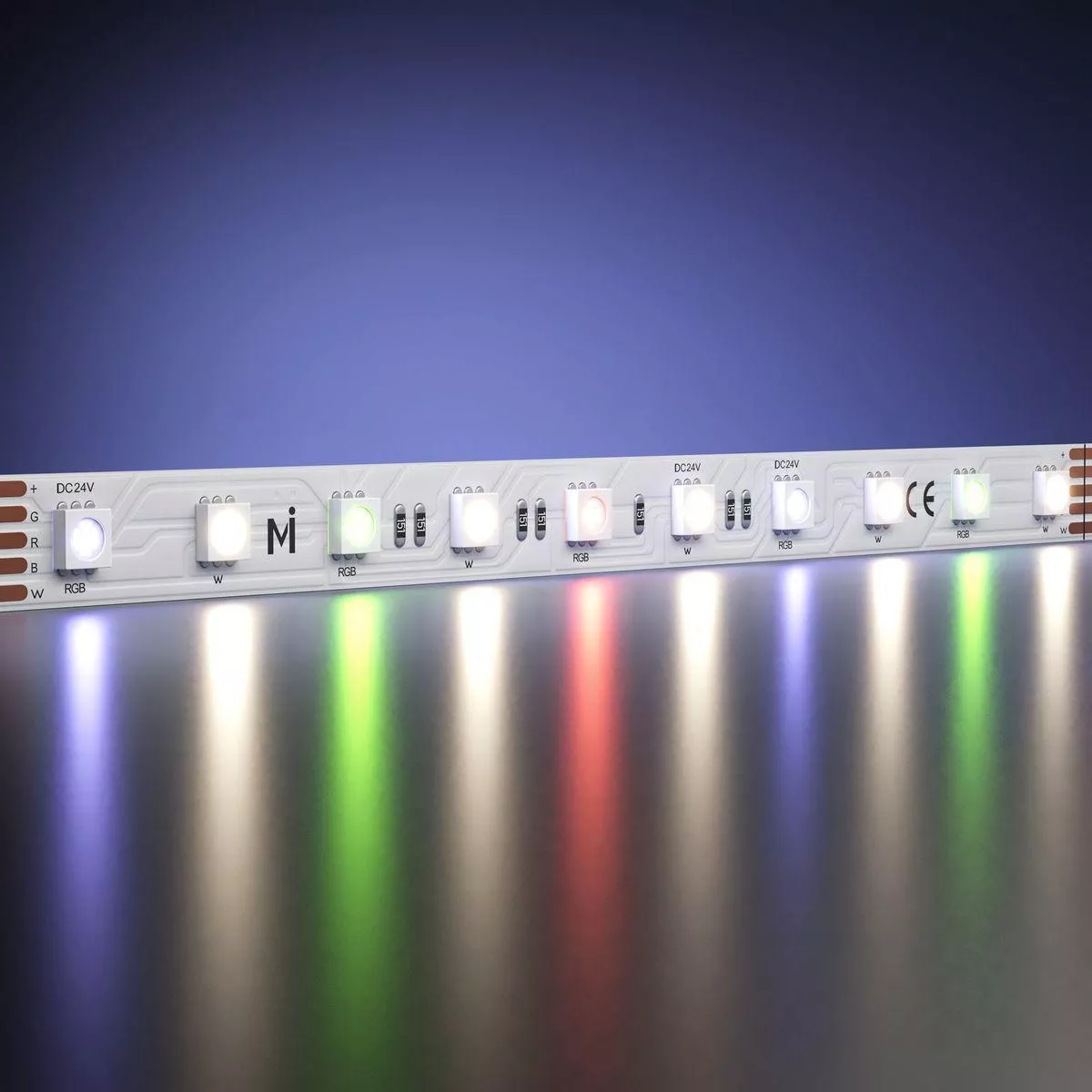 

Светодиодная лента Maytoni 14,4W/m 60LED/m 5050SMD дневной белый + RGB 5M 201133