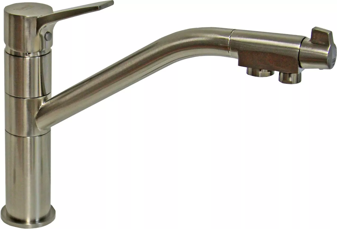 

Смеситель Zorg Sanitary ZR 401 KF nickel для кухонной мойки
