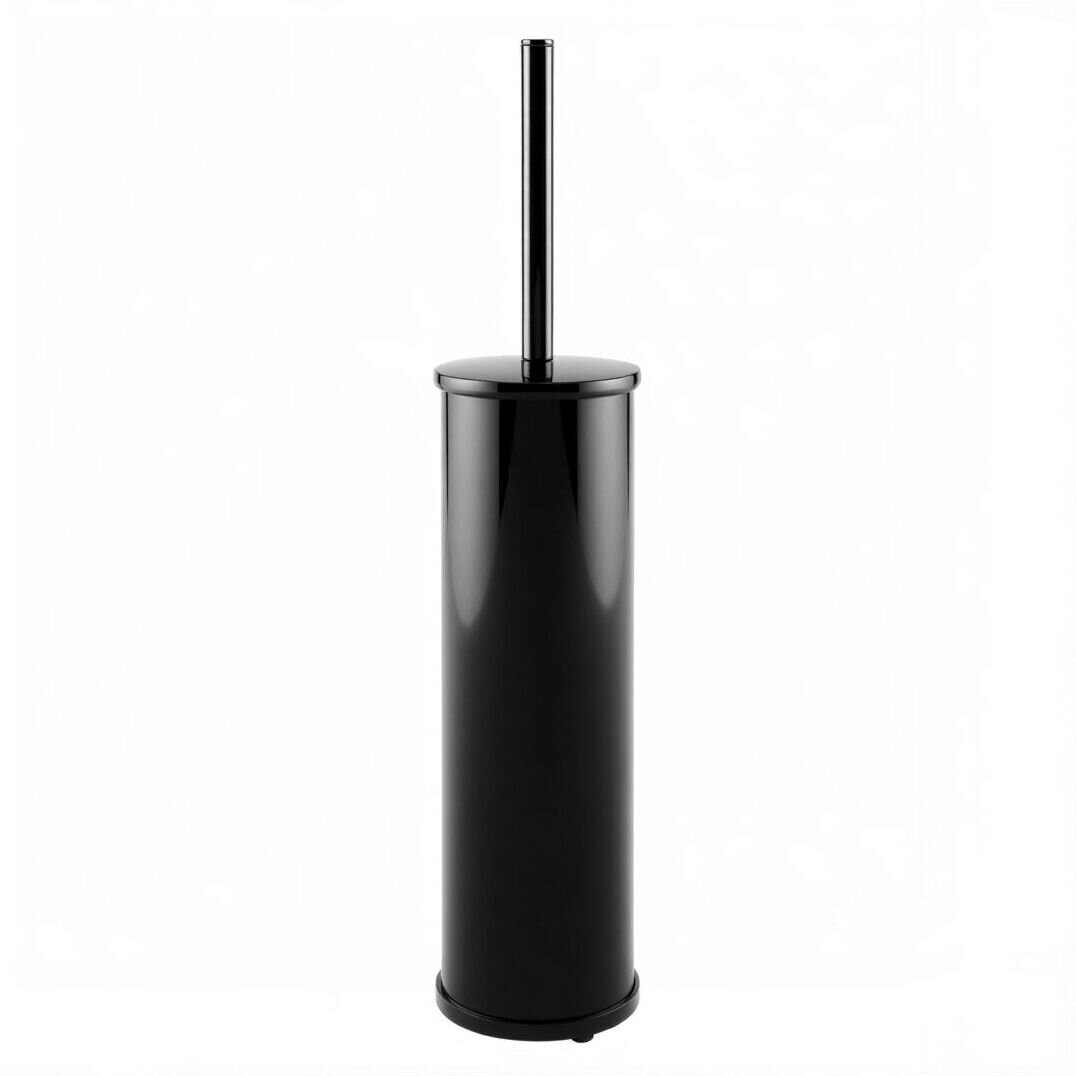 K-1027POLISHED BLACK Щетка для унитаза напольная