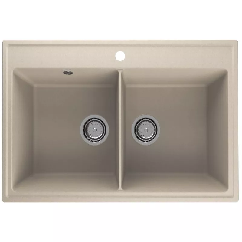 Мойка кухонная Ulgran Quartz Ruma 78 бежевый 17529₽