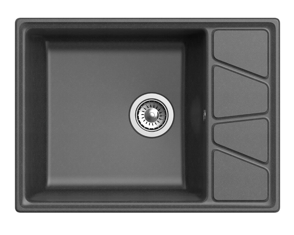 Кухонная мойка GranFest VERTEX 680L, графит