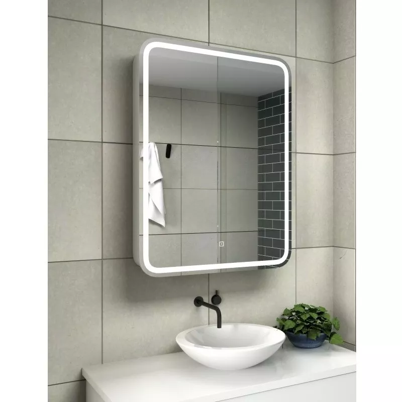 

Зеркало-шкаф с LED подсветкой Relisan ANGELICA Гл000024694, 60x80