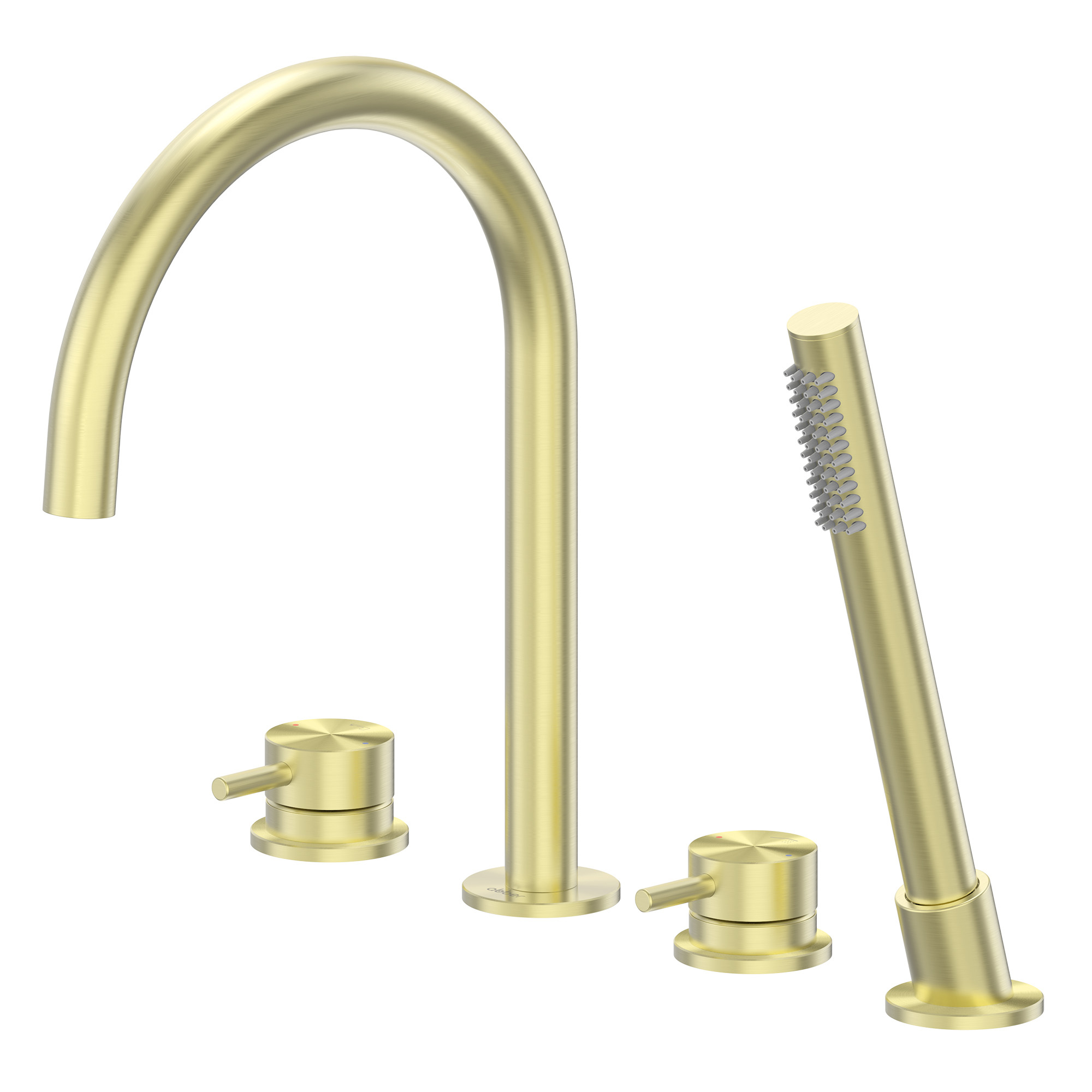 Смеситель на борт ванны Abber Perfekte 316 AF8113BG брашированное золото 55900₽