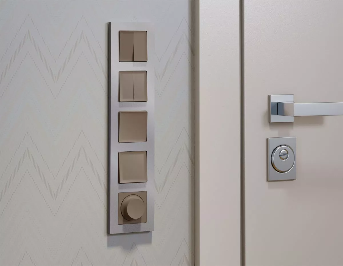 

Комплект механизма 2-клавишного перекрестного выключателя 10A-250V Alfa Темная бронза матовый Quant Ambrella Volt MA633030 (AP6330, VM125)