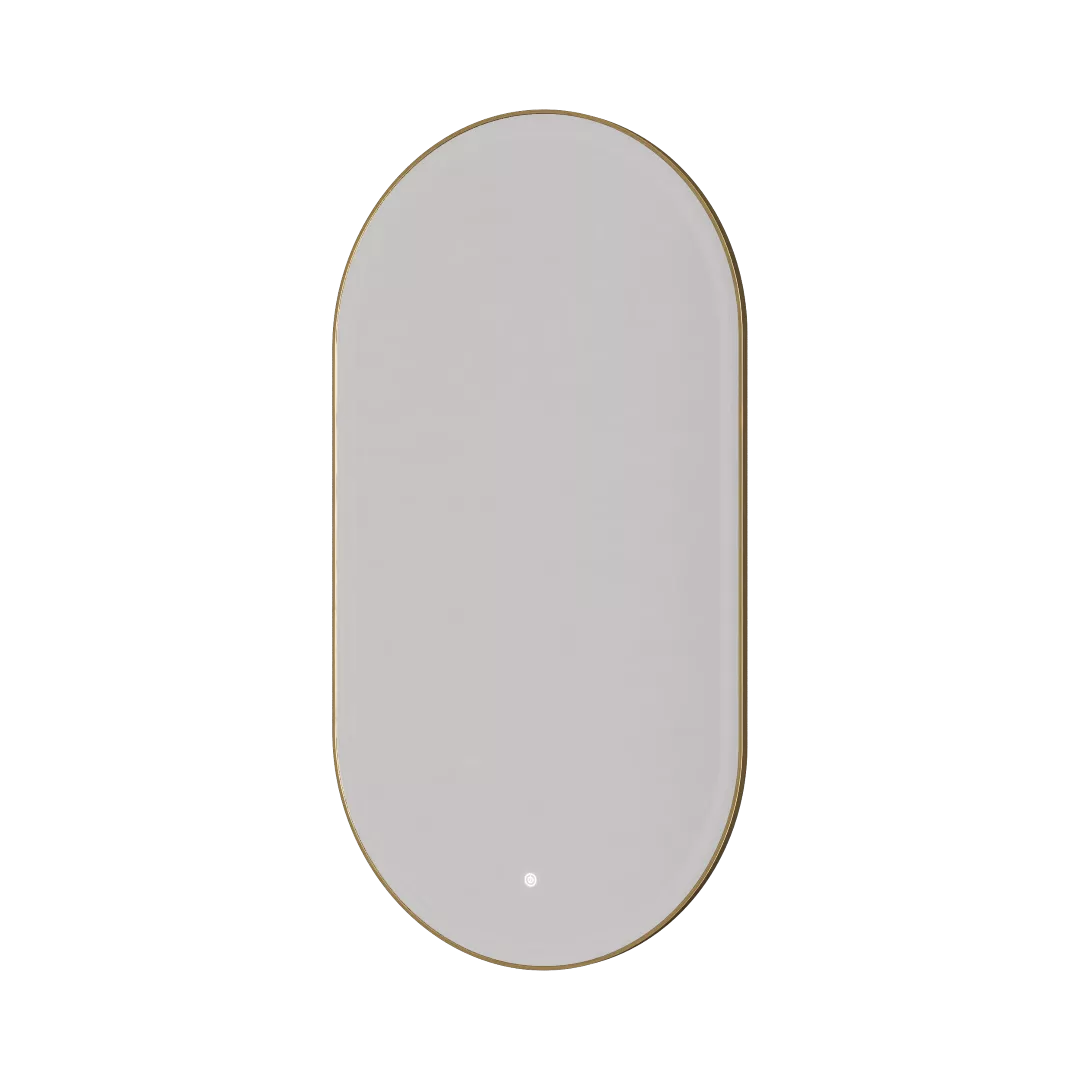 Зеркало Armadi Art 568 60 с подсветкой диммером с антизапотевателем матовое золото 38093₽