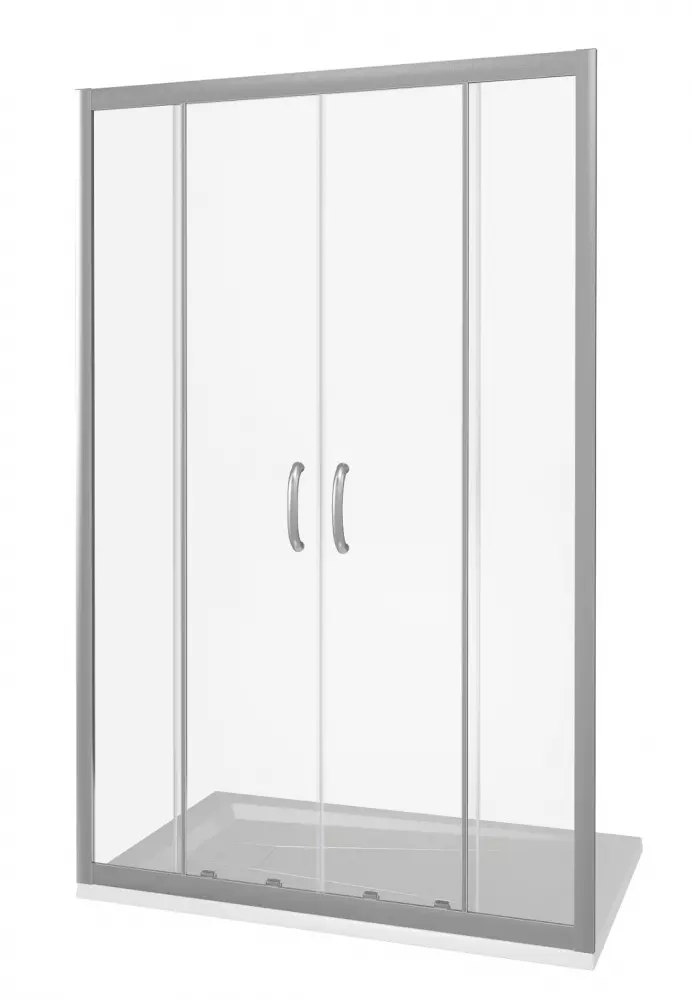 Душевая дверь в нишу Good Door Infinity 160х185 профиль хром стекло прозрачное