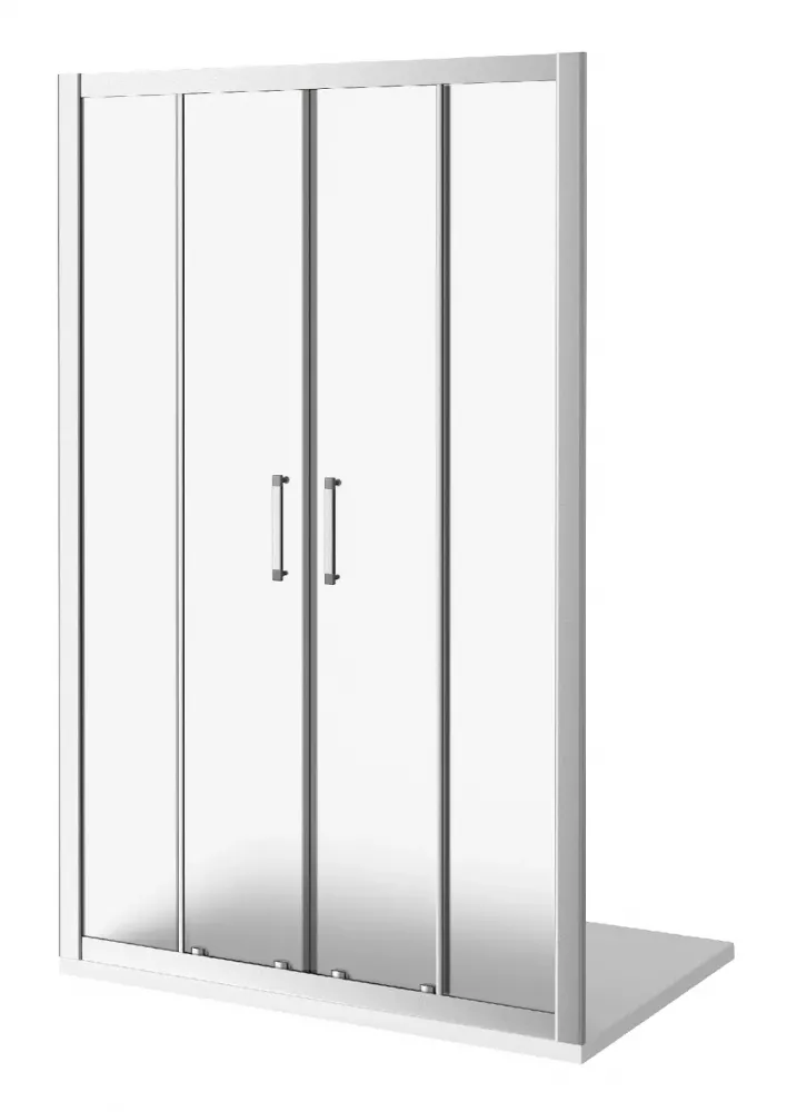 

Душевая дверь в нишу Good Door Latte 160х185 профиль белый стекло рифленое