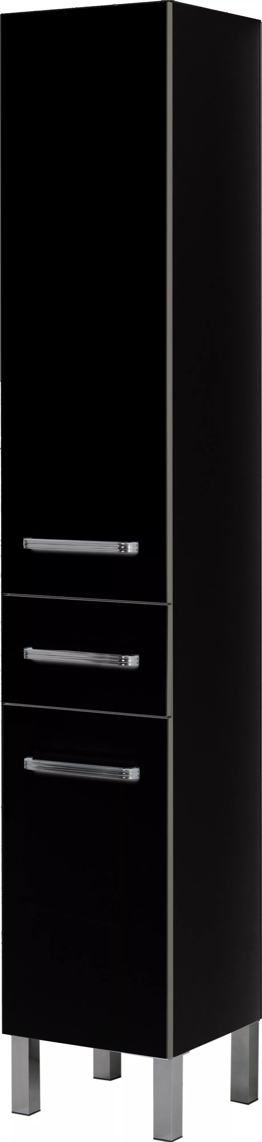 

Шкаф-пенал Aquanet Сиена 35 L б/к напольный, черный