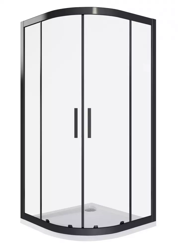 

Душевой уголок Good Door Cofe 90х90 профиль черный стекло прозрачное