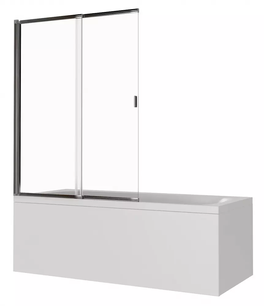 

Шторка на ванну Good Door Screen 100х140 профиль черный стекло прозрачное
