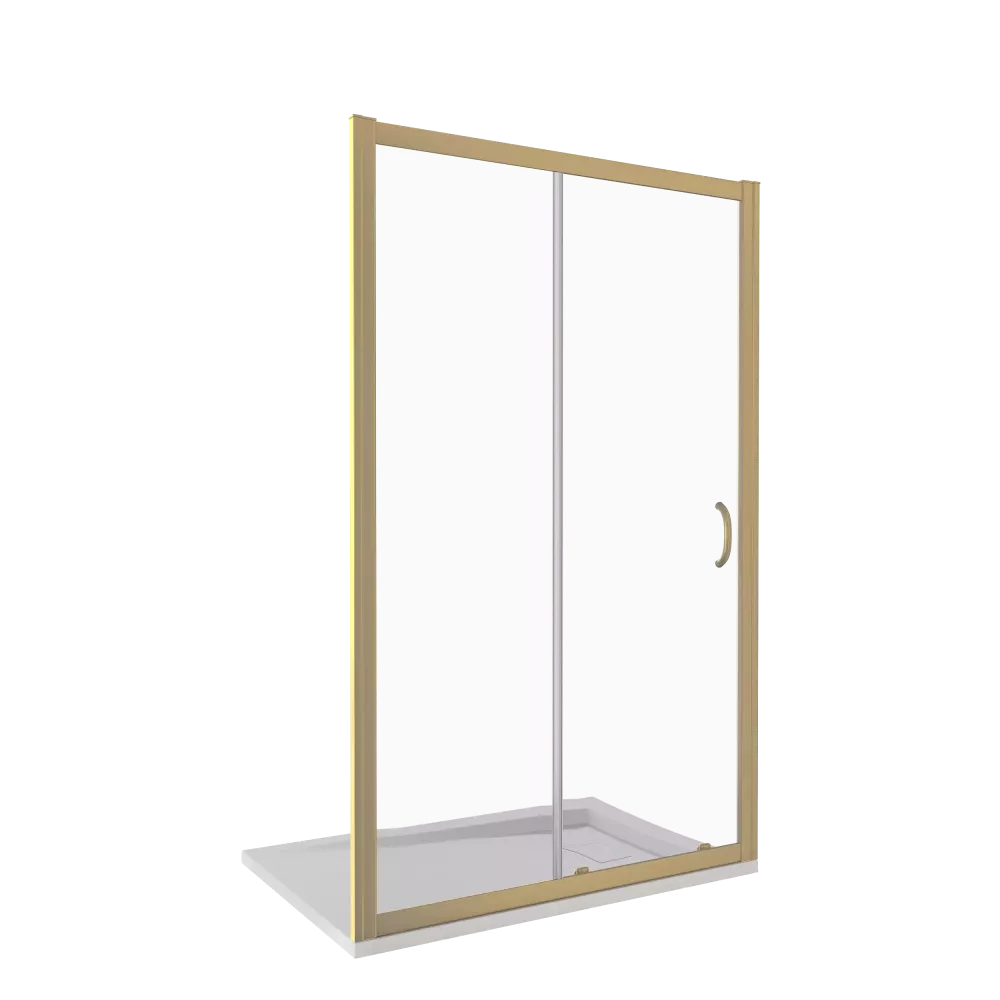Душевая дверь в нишу Good Door Jazz 110х185 профиль золото стекло прозрачное