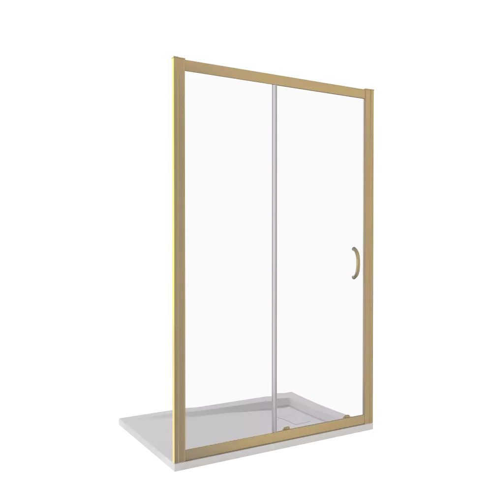 

Душевая дверь в нишу Good Door Jazz 110х185 профиль золото стекло прозрачное