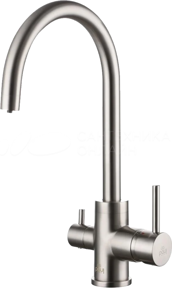 

Смеситель для кухни Paulmark Essen Es213211-BS брашированная сталь