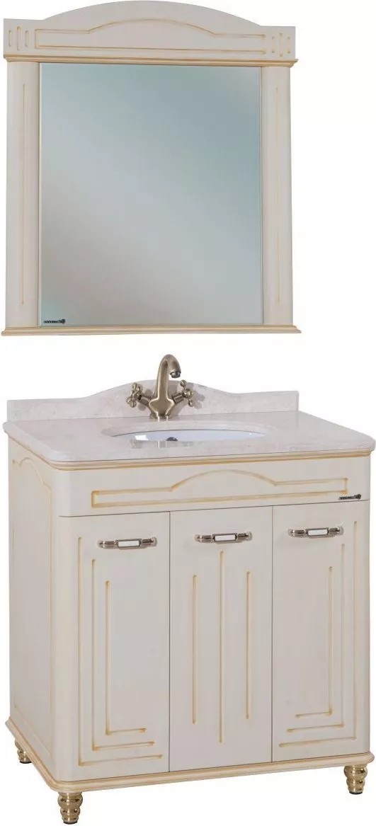Комплекты мебели  Santehnika Room Мебель для ванной Bellezza Аллегро Люкс 100 бежевая патина золото