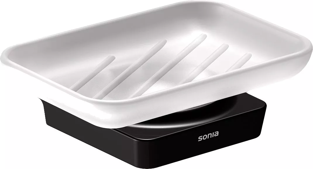 

Мыльница Sonia S-6 166459 матовое стекло, черный