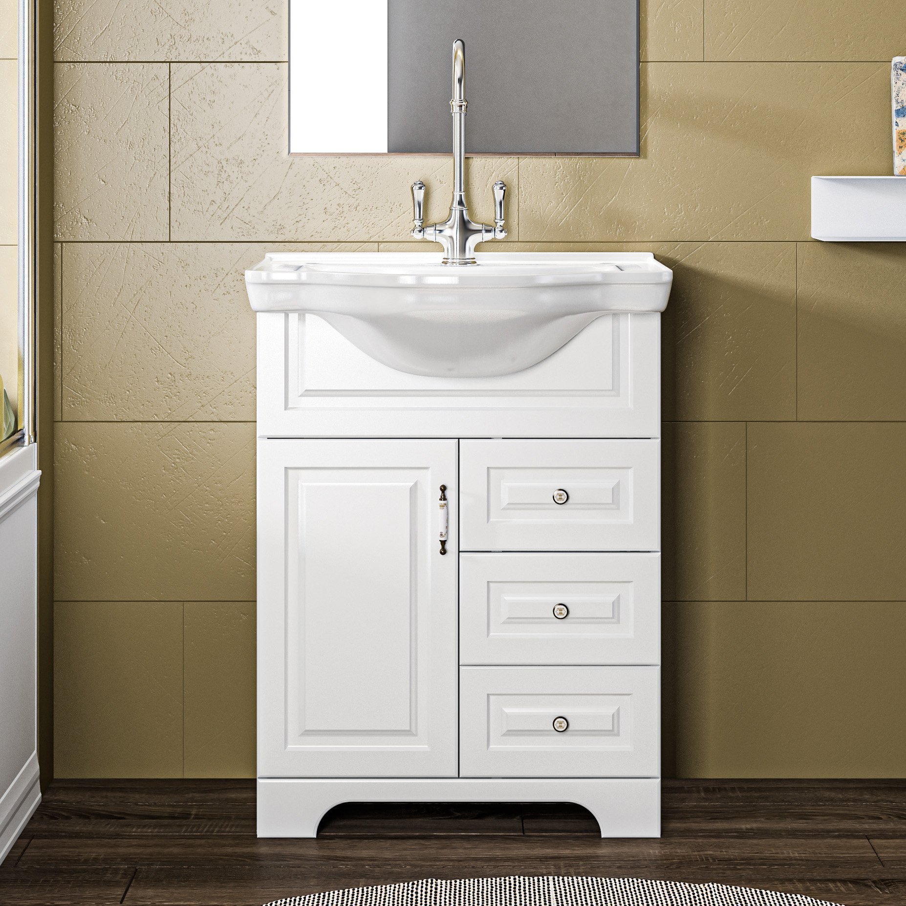 

Тумба под раковину без столешницы 1MarKa Прованс New 65Н