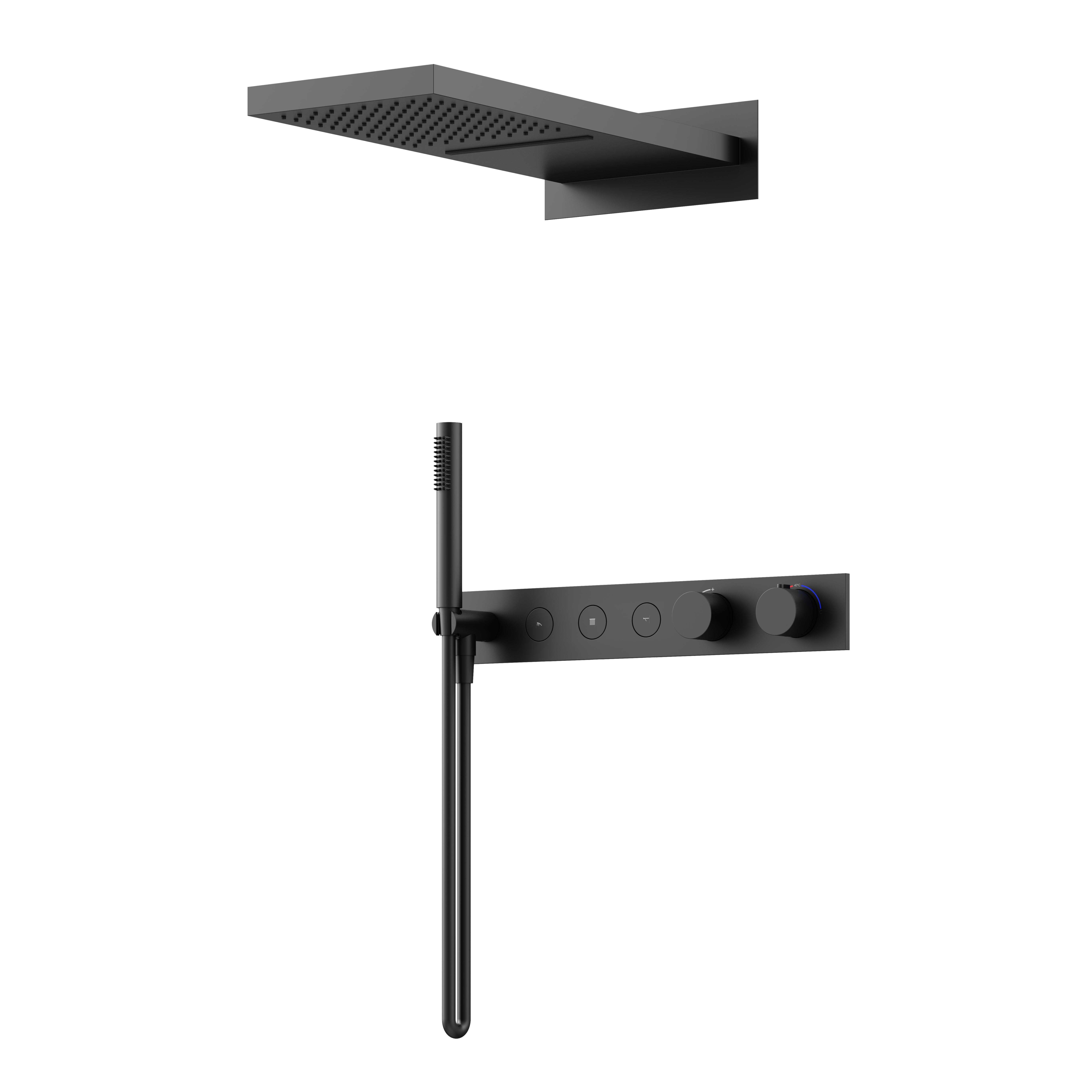 

Душевой комплект Sancos Linn SC9023MB С ВНУТРЕННЕЙ ЧАСТЬЮ, черный матовый