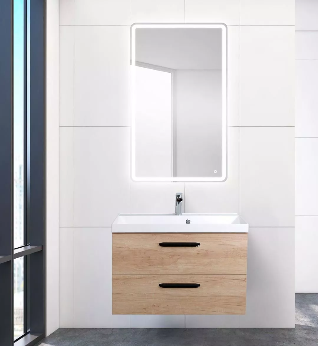 

Комплект мебели BelBagno Aurora 70 светлое дерево