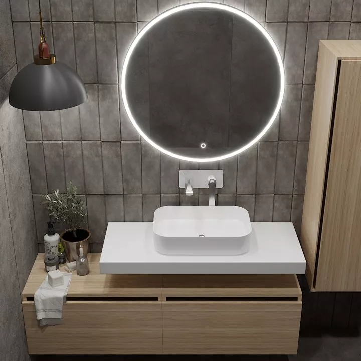 Тумбы для ванных комнат Тумба Armadi Art Flat Valessi Uno-S 100 light oak