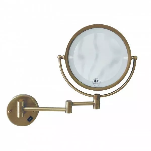 Зеркало косметическое Boheme Imperiale 25 с подсветкой и увеличением бронза