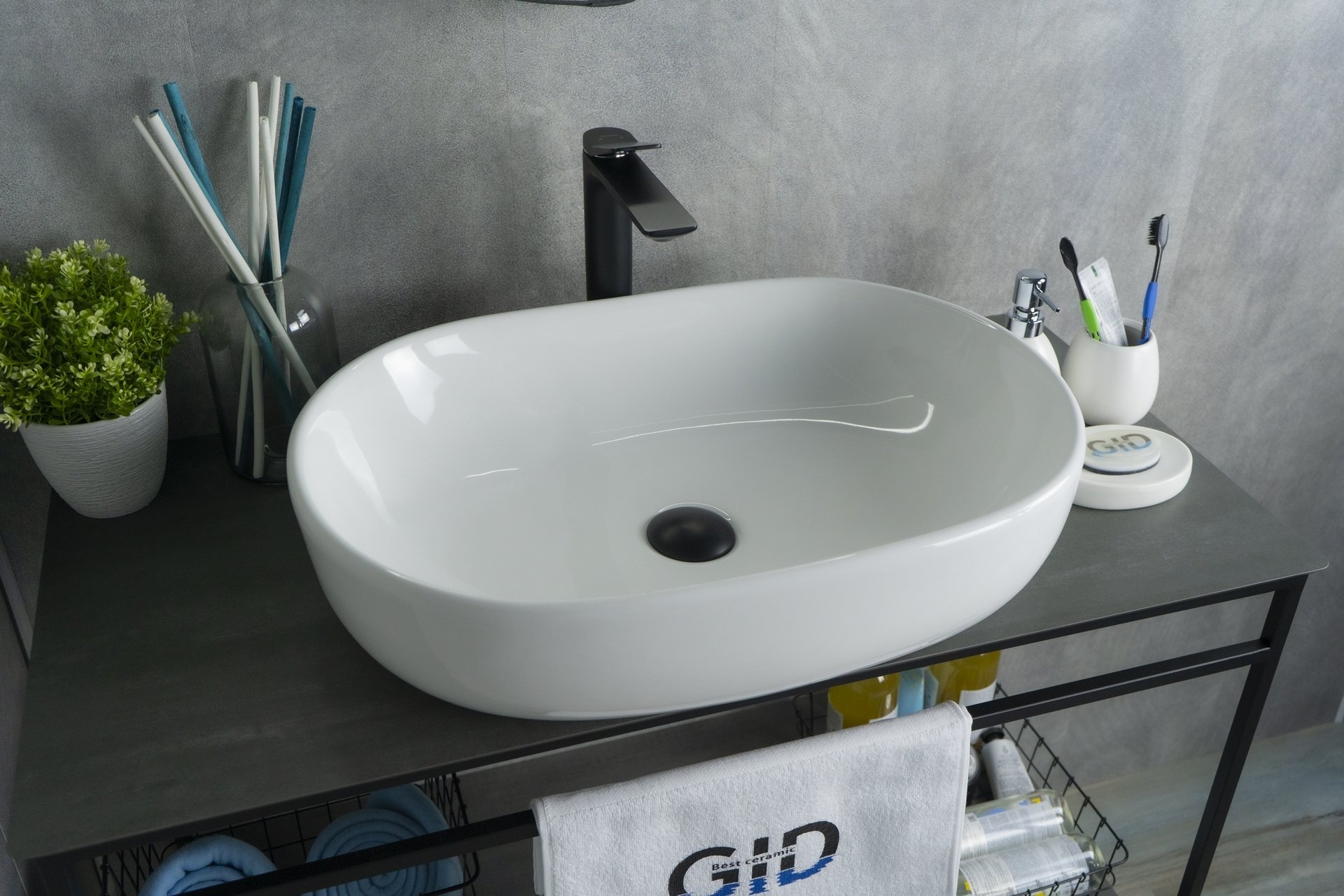 Накладная раковина Gid 60 N9026a белая