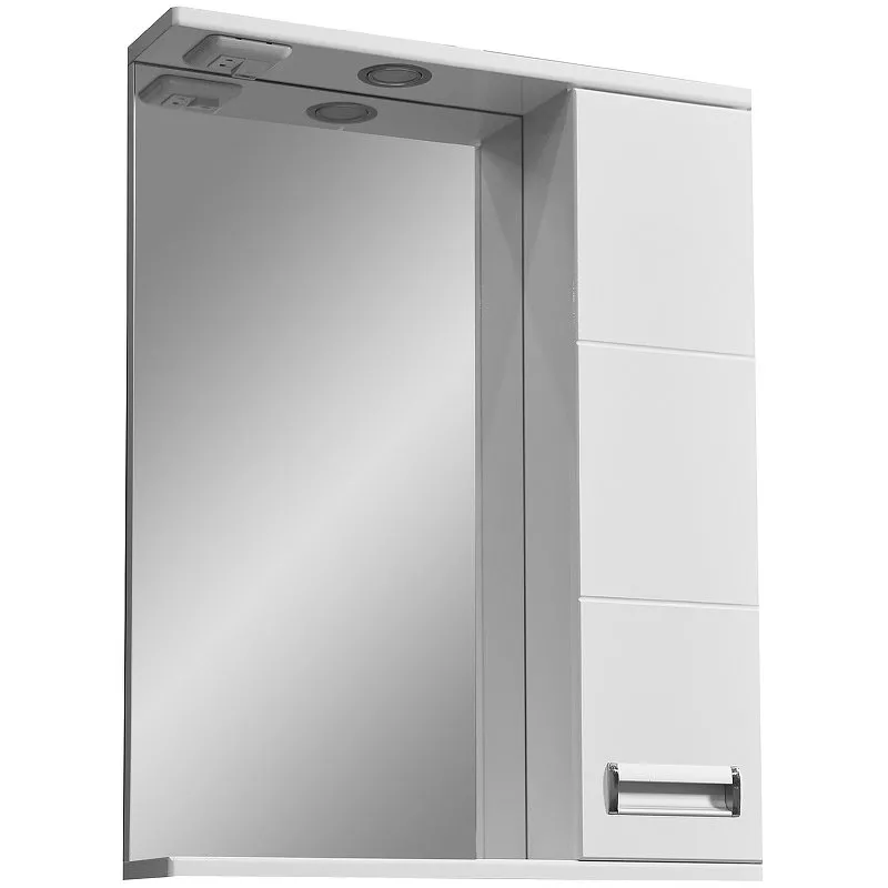 

Зеркало-шкаф Stella Polar Фиора 55 R с подсветкой белый